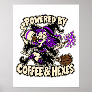 Affiche Cuisine de sorcière Café et malédictions Art