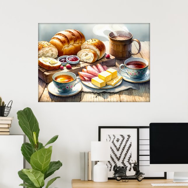 Affiche Cuisine des amateurs de nourriture amusante  (Bureau à domicile)