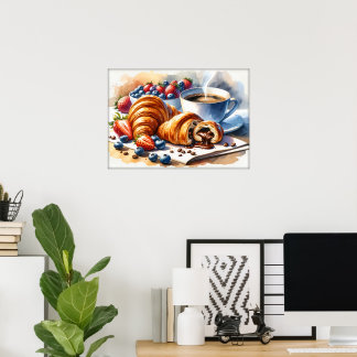 Affiche Cuisine des amateurs de nourriture amusante