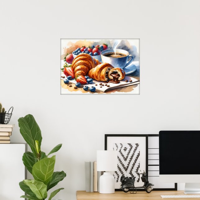 Affiche Cuisine des amateurs de nourriture amusante (Bureau à domicile)