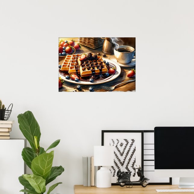 Affiche Cuisine des amateurs de nourriture amusante  (Bureau à domicile)