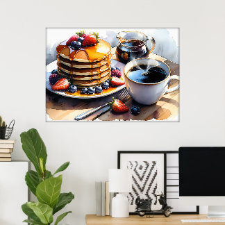 Affiche Cuisine des amateurs de nourriture amusante
