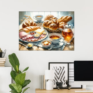 Affiche Cuisine des amateurs de nourriture amusante 