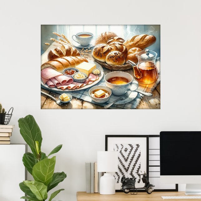 Affiche Cuisine des amateurs de nourriture amusante  (Bureau à domicile)