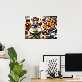 Affiche Cuisine des amateurs de nourriture amusante