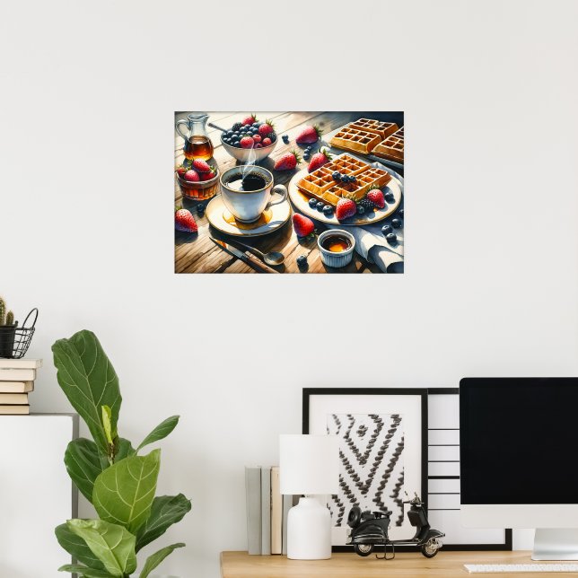 Affiche Cuisine des amateurs de nourriture amusante  (Bureau à domicile)