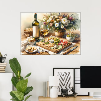 Affiche Cuisine des amateurs de nourriture amusante