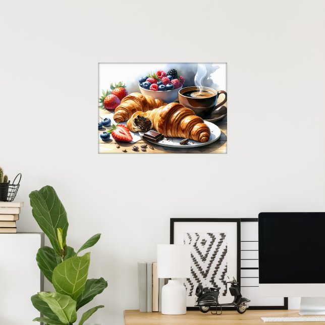 Affiche Cuisine des amateurs de nourriture amusante  (Bureau à domicile)