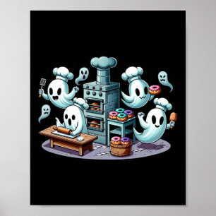 Affiche Cuisine Halloween Ghost Pour Enfants Et Halloweis