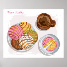 Cuisine mexicaine Concha Pan Dulce & Champurrado M