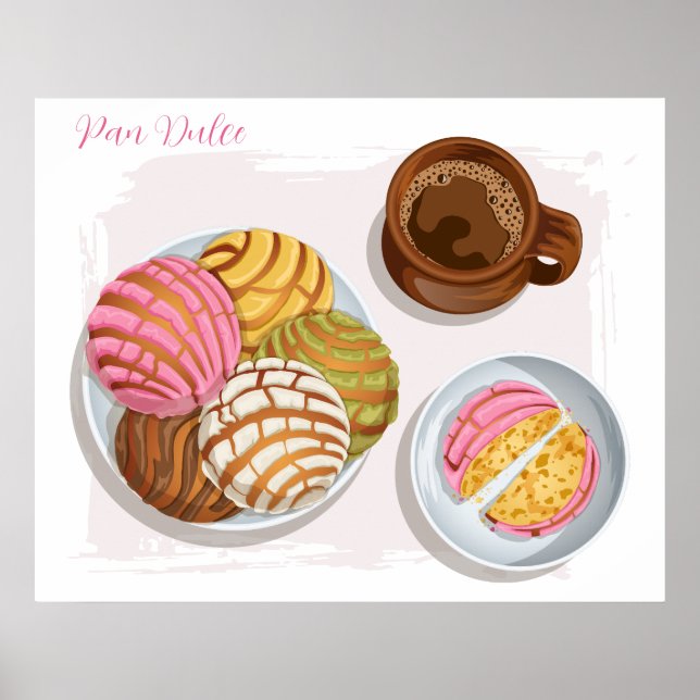 Affiche Cuisine mexicaine Concha Pan Dulce & Champurrado M (Devant)