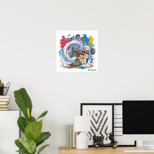 Affiche Cuisinier Chaotique Avec Mitigeur Explosant
