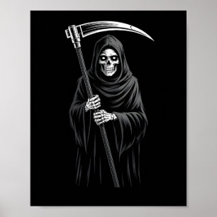 Affiche Cuite Grave Reaper Éffrayant Grave Candy Digger Mo