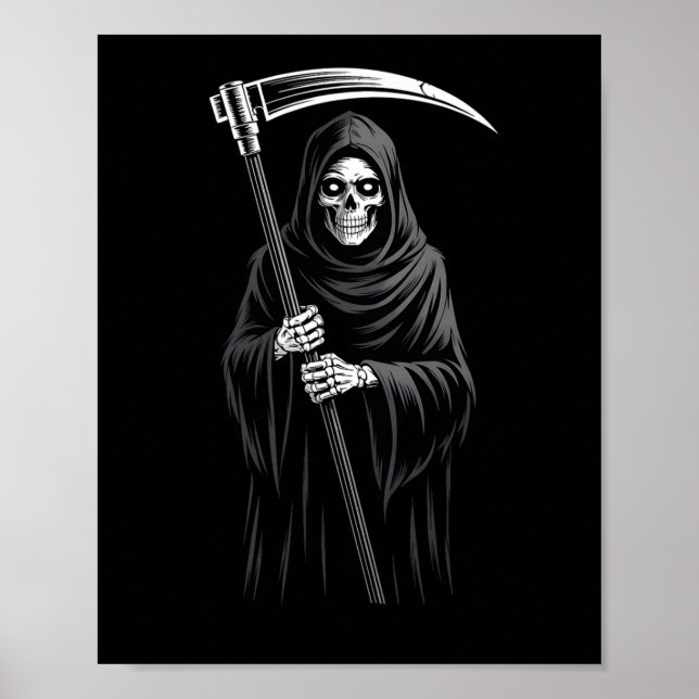 Affiche Cuite Grave Reaper Éffrayant Grave Candy Digger Mo (Devant)