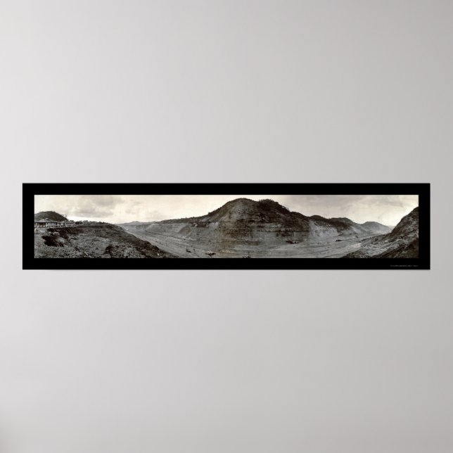 Affiche Culebra Cut Panama Photo 1909 (Devant)