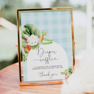 Affiche Cultivants locaux marché bleu tombole