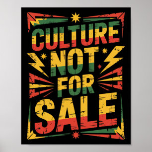 Affiche Culture à ne pas vendre Fierté noire Mois de l'his