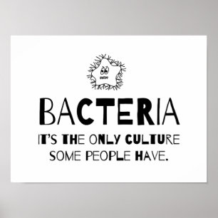 Affiche Culture de bactéries