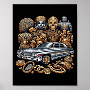 Affiche Culture de rue mexicaine Lowrider Latino Cinco De 