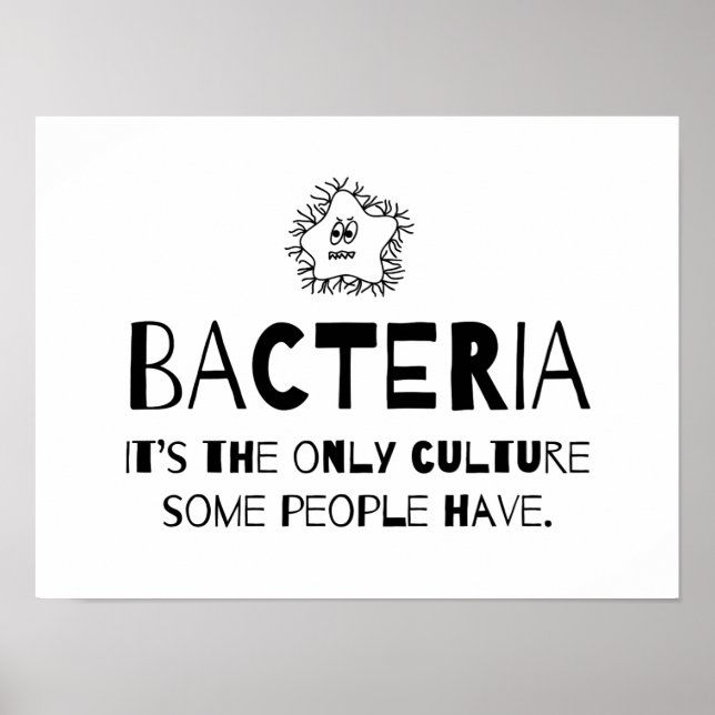 Affiche Culture des bactéries (Devant)
