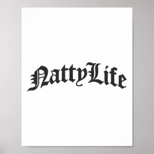 Affiche Culturisme Naturel Toute la vie Natty Gym 