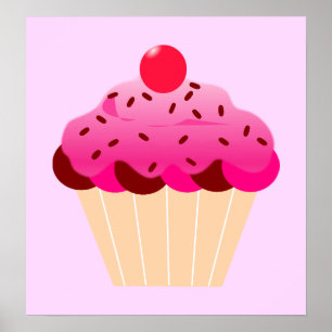 Affiche cupcake-310968 cupcake cerise dessert à glaçons 