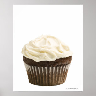 Affiche Cupcake avec glaçage au chocolat, studio photo 2