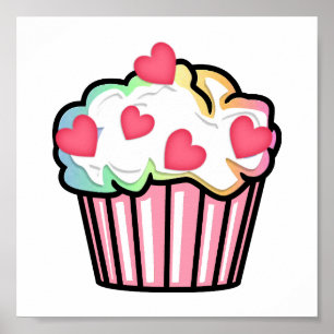 Affiche Cupcake Love