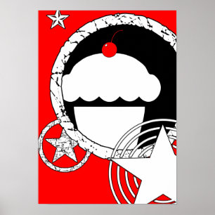 Affiche cupcake punk
