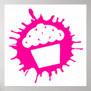 Affiche cupcake splatz