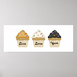 Affiche Cupcake Yum