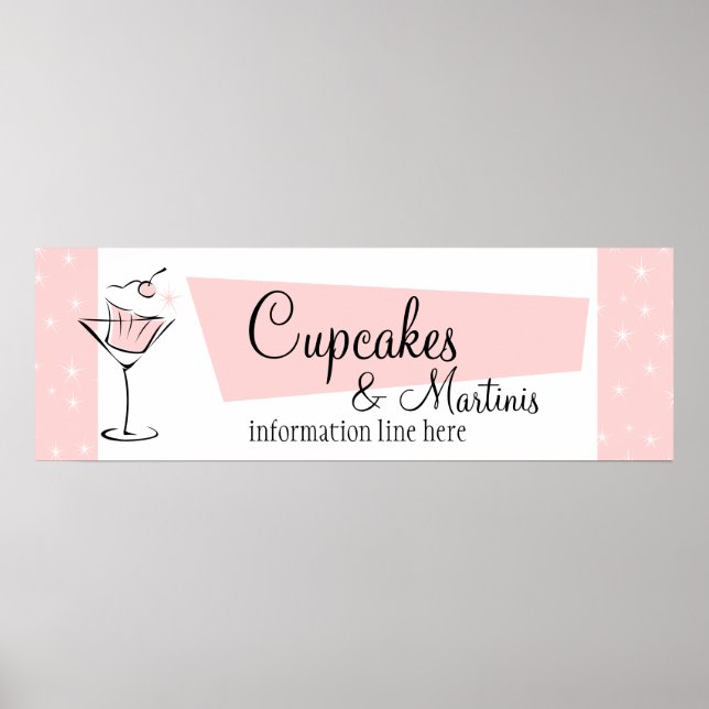 Affiche Cupcakes et Martinis ! (Devant)