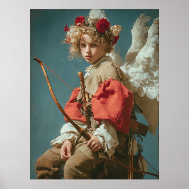 Affiche Cupid Ange Vintage  (Devant)