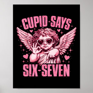 Affiche Cupid dit Six Sept Drôle Saint Valentin Ange Esthé