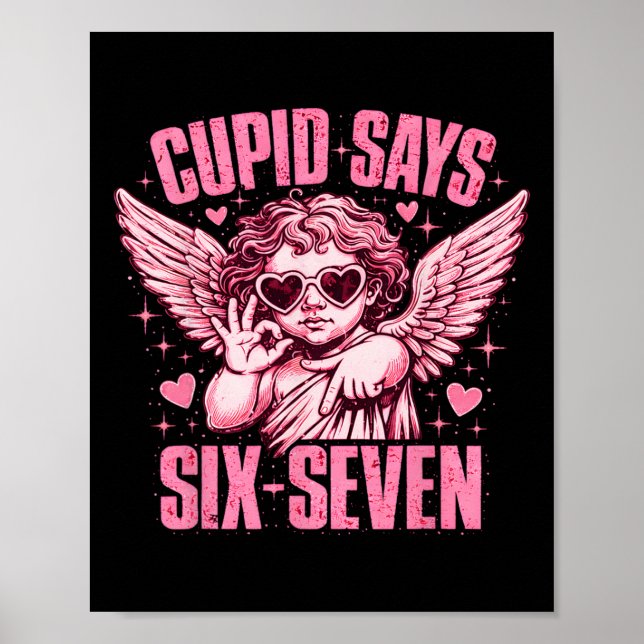 Affiche Cupid dit Six Sept Drôle Saint Valentin Ange Esthé (Devant)