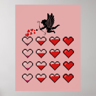 Affiche Cupidon, Valentines