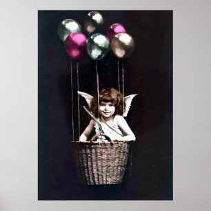 Affiche Cupidon Vintage