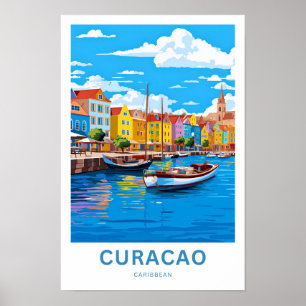 Affiche Curaçao Caribbean Travel Print