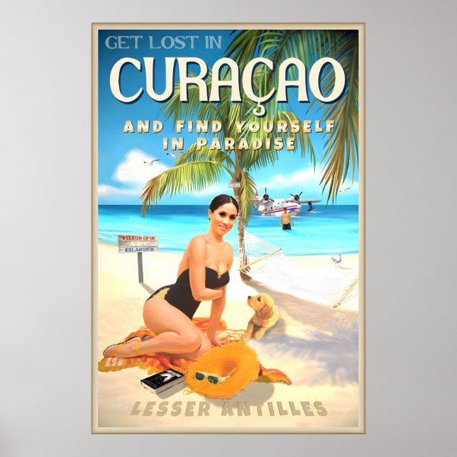 Affiche Curaçao Petites Antilles Oranjestad Antilles Néerl (Devant)