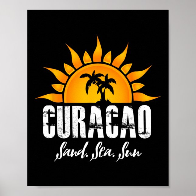 Affiche Curaçao ! Sable  (Devant)