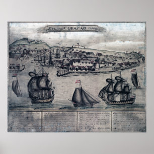 Affiche CuracaoPanoramic MapCuracao, Pays-Bas