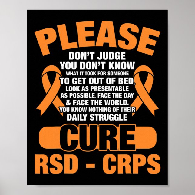 Affiche Cure Rsd Crps Soutien Rsd Crps Sensibilisation (Devant)