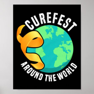 Affiche Curefest Around The World Sensibilisation au cance
