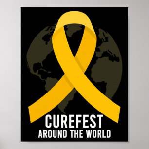 Affiche Curefest autour de la sensibilisation au cancer de
