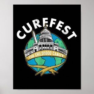 Affiche Curefest guérir le cancer de l'enfant Curefest aut