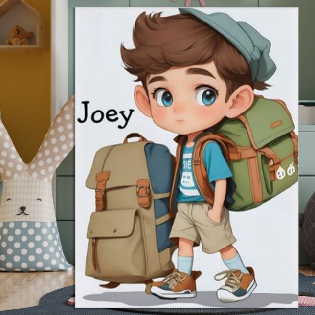 Affiche Curieux Garçon Apprentissage Aventures Comique AI  (Créateur téléchargé)