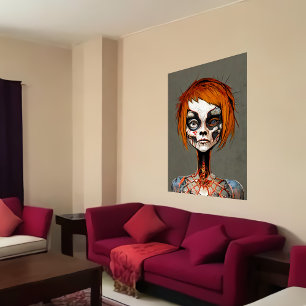 Affiche Curieux portrait de personne morte bizarre   Art A