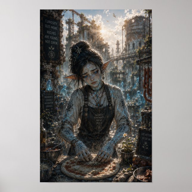 Affiche Curiosité / Chef Pizzaïolo / Usine à Saucisses (Devant)
