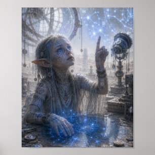 Affiche Curiosité / Lecteur d'étoiles / Observatoire du dé