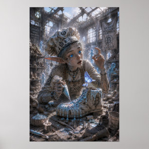 Affiche Curiosité / Pâtissier / Grand Entrepôt de Chaussur